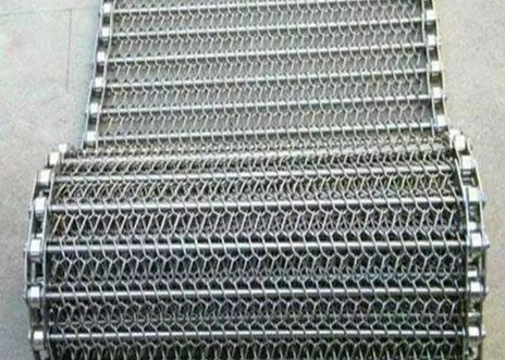 Sus304 / 316 Conveyor Wire Mesh Belt Spiral Grid 2mm Dia