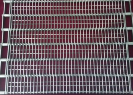 Προσαρμοσμένη ζώνη μεταφορέων πλέγματος αλυσίδων 304 σύνδεση ματιών ανοξείδωτου