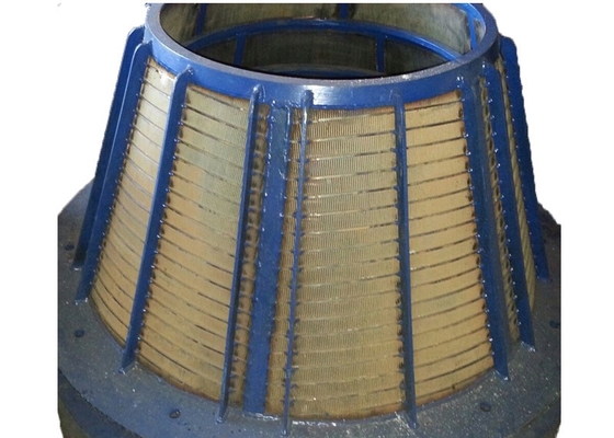 0.25mm 0.5mm Slot Κεντρίφουγα Ss 304 Κεντρίφουγα άνθρακα καλάθι για την επεξεργασία των ορυχείων
