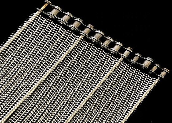 304 ιμάντα μεταφορικού πλέγματος από ανοξείδωτο χάλυβα για ψύξη