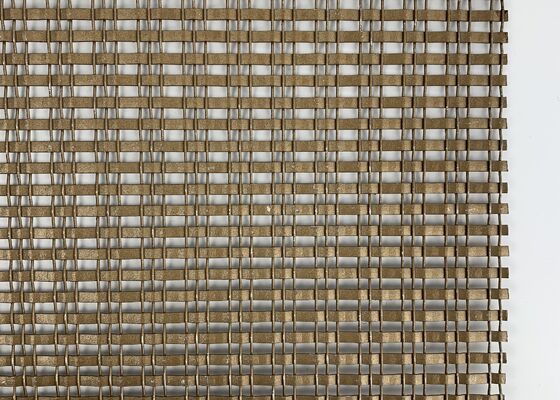 Διακοσμητικό φινίρισμα Ανθεκτικής δομής Ομοιόμορφη ύφανση Μεταλλικό Διακοσμητικό Πλέγμα