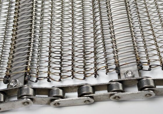 Flat Belt Stainless Steel Food Grade With Metal Wire Mesh Plain Weave For Furnace Oven & Pizza Oven Conveyor Belts