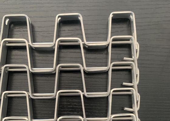 Ατσάλι από ανοξείδωτο χάλυβα Flat Wire Mesh Belt Ανθεκτικό σε υψηλές θερμοκρασίες για ξήρανση ψήσιμο τροφίμων