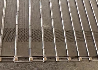 Slat πλέγμα καλωδίων ζωνών μεταφορέων συνδέσεων, αντιοξειδωτική ζώνη μεταφορέων πιάτων για τα ηλεκτρονικά προϊόντα