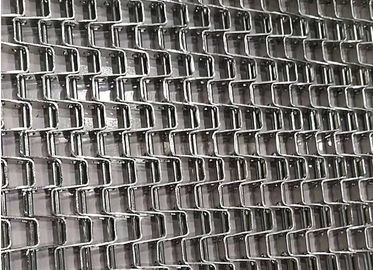 Προϊόν που κοσκινίζει την επίπεδη ζώνη μεταφορέων πλέγματος μετάλλων συστημάτων, χάλυβας υψηλού άνθρακα ζωνών πλέγματος τροφίμων