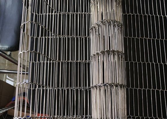 304 επίπεδη ευκίνητη ζώνη μεταφορέων ανοξείδωτου βαθμού για τη μεταβίβαση και το ψήσιμο των μπισκότων