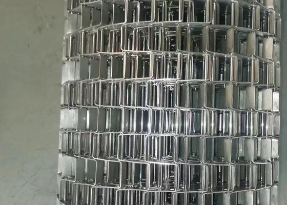 304/201/316 επίπεδη ζώνη πλέγματος καλωδίων ανοξείδωτου για τη μεταβίβαση και την ξήρανση των τροφίμων