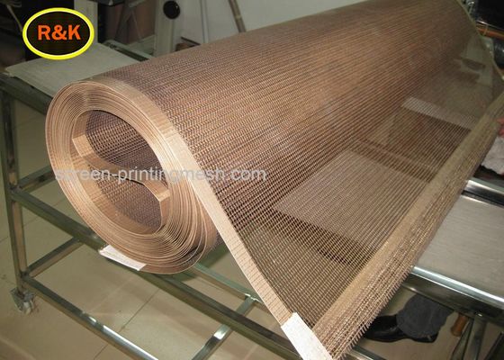Ντυμένο PTFE τεφλόν πλέγμα βάρους 120-160g/M2 10*10 σαφούς ύφανσης ζωνών μεταφορέων