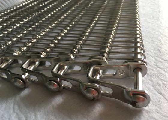 Ανοξείδωτο βιομηχανίας επεξεργασίας τροφίμων 1.2mm σπειροειδής ζώνη πλέγματος