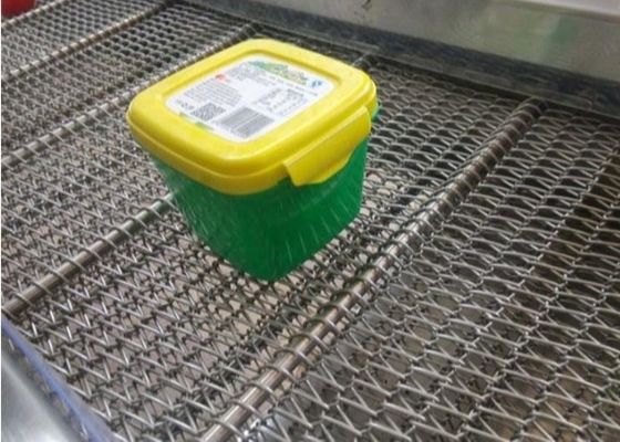 Βαθμός τροφίμων 201 σπειροειδής αλυσίδα ζωνών μεταφορέων πλέγματος καλωδίων ανοξείδωτου Drive