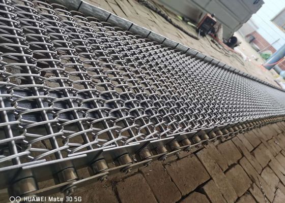 Μηχανή 4mm ζώνη μεταφορέων αλυσίδων καλωδίων 304 εδαφολογικής επεξεργασίας ανοξείδωτο